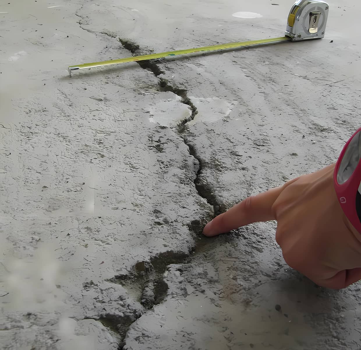 Fissure d'une chape en béton Bourgoin Jallieu